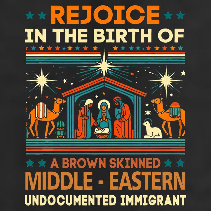 Rejoice In The Birth Of A Brown Skinned Middle Eastern Jesus Golf Towel