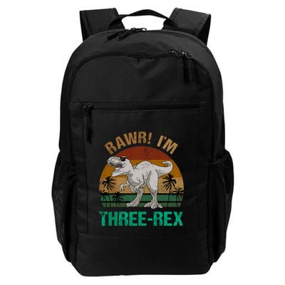 Rawr I'm Three Rex 3rd Birthday T-rex Dinosaur 3 Years Old Backpack