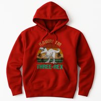 Rawr I'm Three Rex 3rd Birthday T-rex Dinosaur 3 Years Old Hoodie