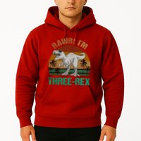 Rawr I'm Three Rex 3rd Birthday T-rex Dinosaur 3 Years Old Hoodie