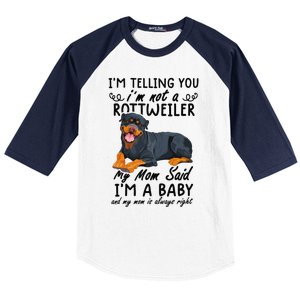 rottweiler I'm Telling You I'm Not A rottweiler Baseball Sleeve Shirt