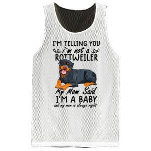 rottweiler I'm Telling You I'm Not A rottweiler Mesh Reversible Basketball Jersey Tank