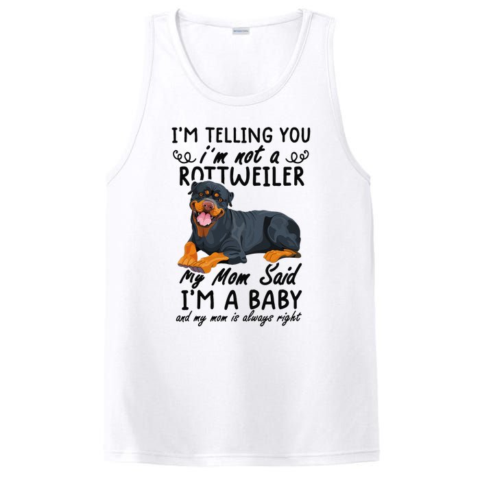 rottweiler I'm Telling You I'm Not A rottweiler PosiCharge Competitor Tank