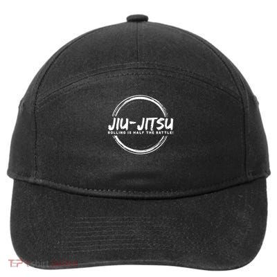 Rolling Is The Battle Gift Design Bjj Jiu Jitsu Lover Gift 7-Panel Snapback Hat