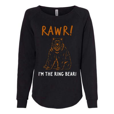 Rawr! Im The Ring Bear Boy Ring Bearer Womens California Wash Sweatshirt