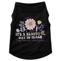 Retro I Teach Tiny Humans About Jesus Christian Teacher Doggie Tank
