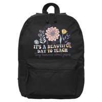 Retro I Teach Tiny Humans About Jesus Christian Teacher 16 in Basic Backpack