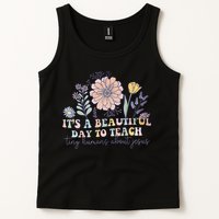 Retro I Teach Tiny Humans About Jesus Christian Teacher Tank Top