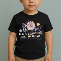 Retro I Teach Tiny Humans About Jesus Christian Teacher Toddler T-Shirt