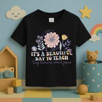 Retro I Teach Tiny Humans About Jesus Christian Teacher Toddler T-Shirt