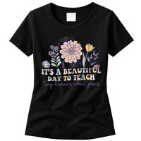 Retro I Teach Tiny Humans About Jesus Christian Teacher Womens T-Shirt