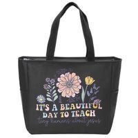 Retro I Teach Tiny Humans About Jesus Christian Teacher Zip Tote Bag