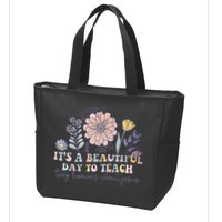 Retro I Teach Tiny Humans About Jesus Christian Teacher Zip Tote Bag
