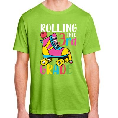 Rolling Into Third Grade Cute 3Rd Grade Cute Gift Adult ChromaSoft Performance T-Shirt