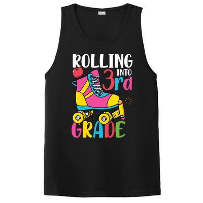 Rolling Into Third Grade Cute 3Rd Grade Cute Gift PosiCharge Competitor Tank