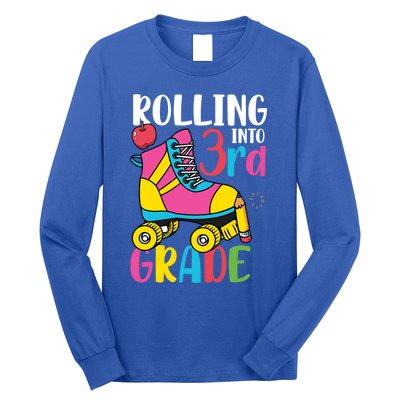 Rolling Into Third Grade Cute 3Rd Grade Cute Gift Long Sleeve Shirt