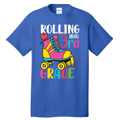 Rolling Into Third Grade Cute 3Rd Grade Cute Gift Tall T-Shirt