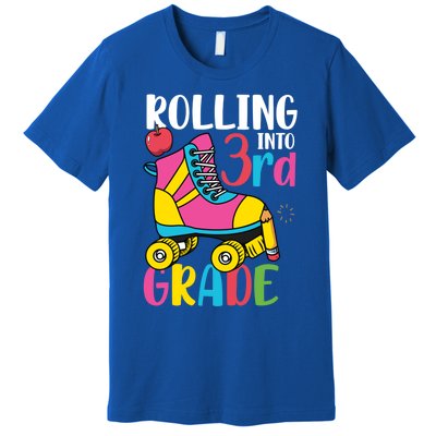 Rolling Into Third Grade Cute 3Rd Grade Cute Gift Premium T-Shirt