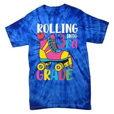 Rolling Into Third Grade Cute 3Rd Grade Cute Gift Tie-Dye T-Shirt