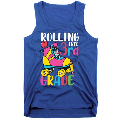 Rolling Into Third Grade Cute 3Rd Grade Cute Gift Tank Top