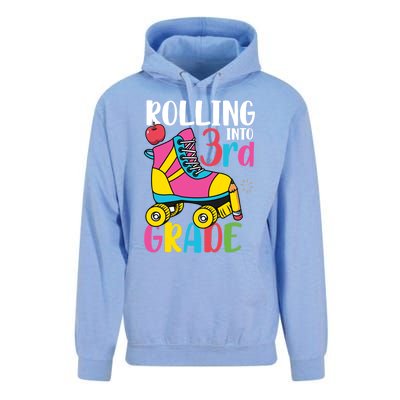 Rolling Into Third Grade Cute 3Rd Grade Cute Gift Unisex Surf Hoodie