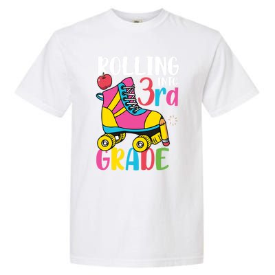 Rolling Into Third Grade Cute 3Rd Grade Cute Gift Garment-Dyed Heavyweight T-Shirt