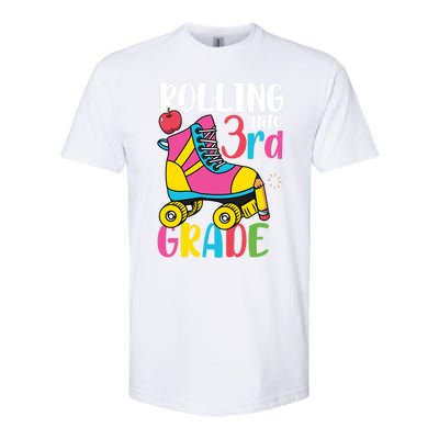 Rolling Into Third Grade Cute 3Rd Grade Cute Gift Softstyle CVC T-Shirt