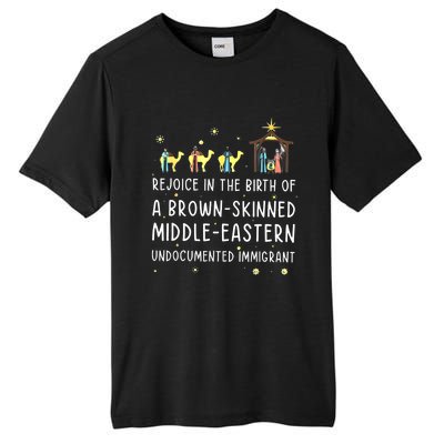 Rejoice In The Birth Of A Brown Skinned Middle Eastern Tall Fusion ChromaSoft Performance T-Shirt