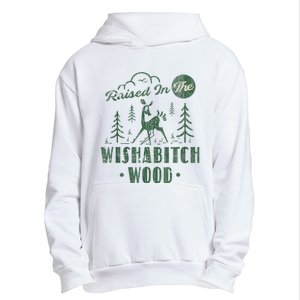 Raised In The Wishabitch Woods Funny Camping Urban Pullover Hoodie