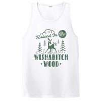 Raised In The Wishabitch Woods Funny Camping PosiCharge Competitor Tank