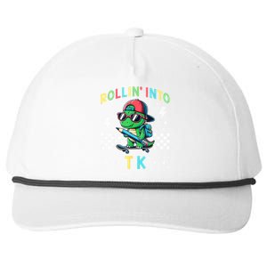 Rollin Into Tk Dinosaur First Day Of Tk I’M Ready For Tk Snapback Five-Panel Rope Hat