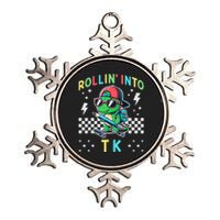 Rollin Into Tk Dinosaur First Day Of Tk I’M Ready For Tk Metallic Star Ornament