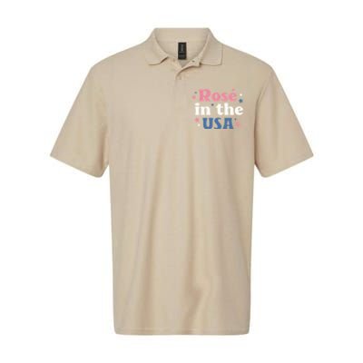 Rose In The USA 4th Of July Softstyle Adult Sport Polo