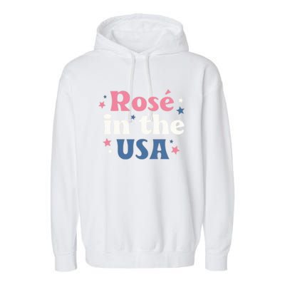 Rose In The USA 4th Of July Garment-Dyed Fleece Hoodie