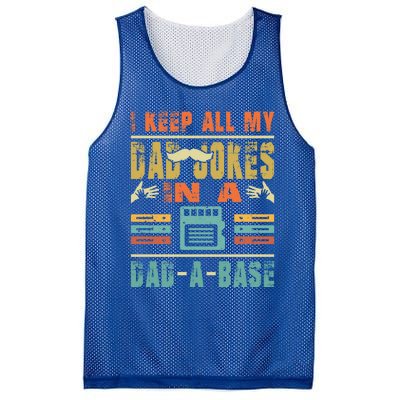 Retro I Tell Dad Jokes In A Dad Base Father Day Vintage Dad Cool Gift Mesh Reversible Basketball Jersey Tank