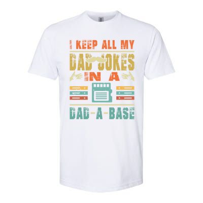 Retro I Tell Dad Jokes In A Dad Base Father Day Vintage Dad Cool Gift Softstyle® CVC T-Shirt