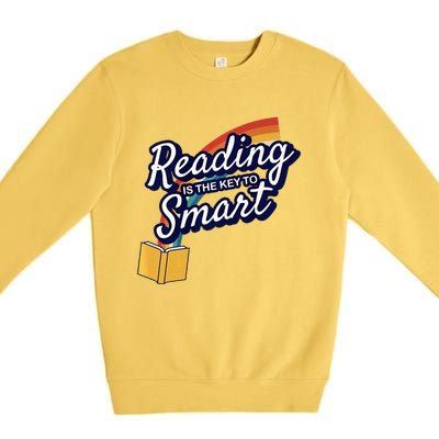 Reading Is The Key To Smart Premium Crewneck Sweatshirt