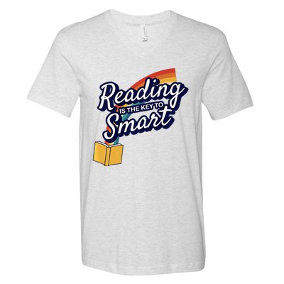 Reading Is The Key To Smart V-Neck T-Shirt