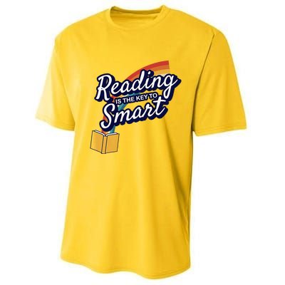 Reading Is The Key To Smart Performance Sprint T-Shirt