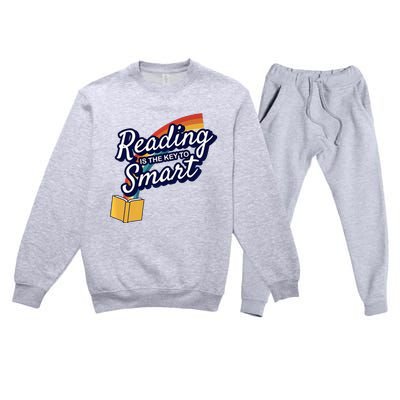 Reading Is The Key To Smart Premium Crewneck Sweatsuit Set