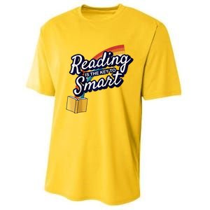 Reading Is The Key To Smart Raglan Performance Sprint T-Shirt