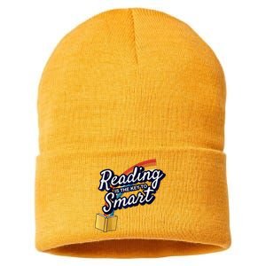 Reading Is The Key To Smart Raglan Sustainable Knit Beanie