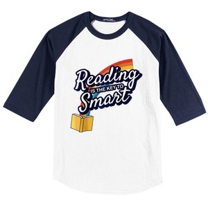 Reading Is The Key To Smart Raglan Baseball Sleeve Shirt