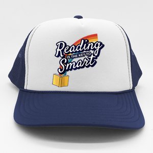 Reading Is The Key To Smart Raglan Trucker Hat