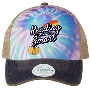 Reading Is The Key To Smart Raglan Legacy Tie Dye Trucker Hat