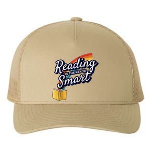 Reading Is The Key To Smart Raglan Yupoong Adult 5-Panel Trucker Hat