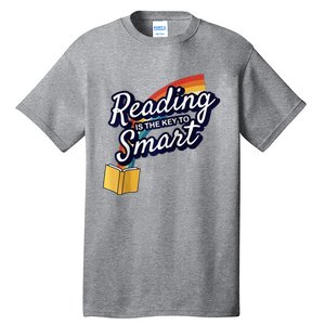 Reading Is The Key To Smart Raglan Tall T-Shirt