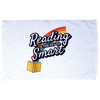 Reading Is The Key To Smart Raglan Microfiber Hand Towel