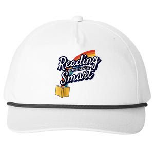 Reading Is The Key To Smart Raglan Snapback Five-Panel Rope Hat