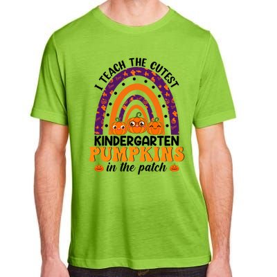 Rainbow I Teach The Cutest Pumpkins Kindergarten Teacher Gift Adult ChromaSoft Performance T-Shirt